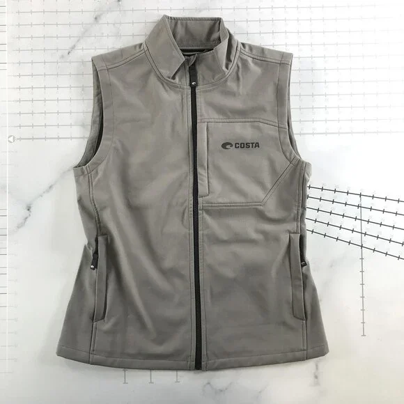 Costa Vest Mens Medium Gray Water-Resistant Insulated Storm Gray FQA500201X - Picture 1 of 10